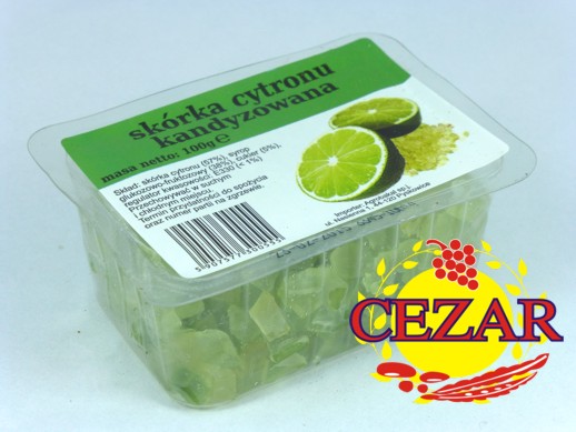SKÓRKA CYTRYNOWA KANDYZOWANA 100g - Sklep P.H.U CEZAR zdjęcie 1